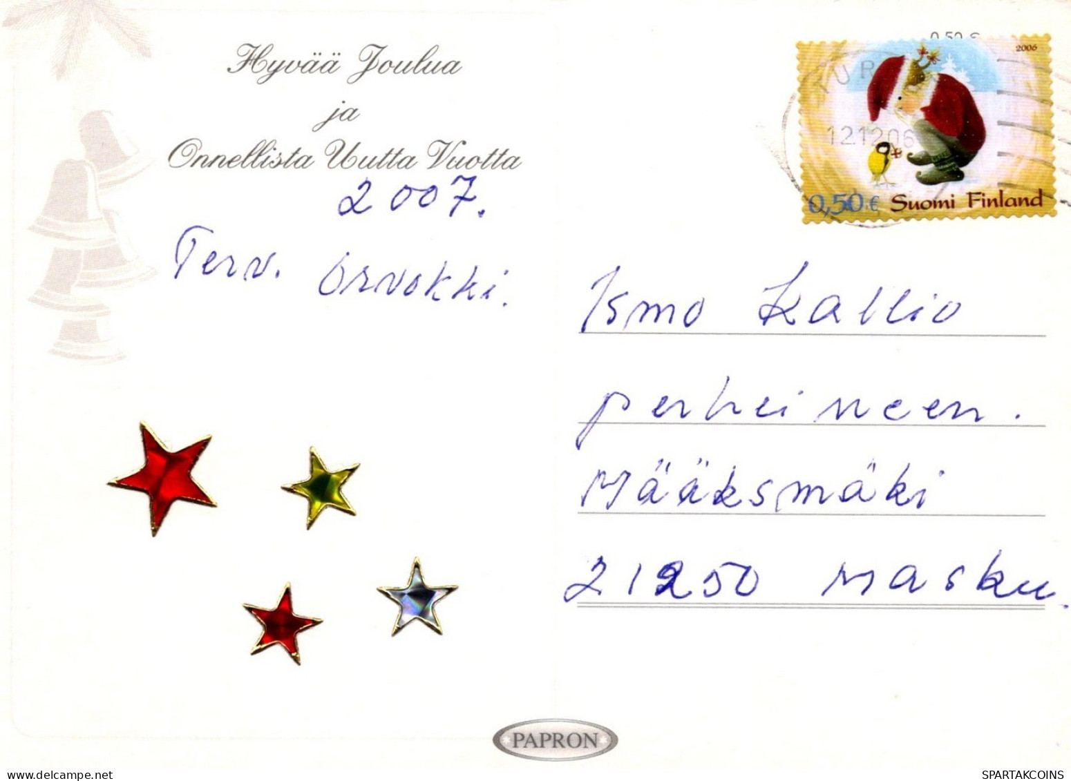 ANGE NOËL Vintage Carte Postale CPSM #PAG911.A - Engel