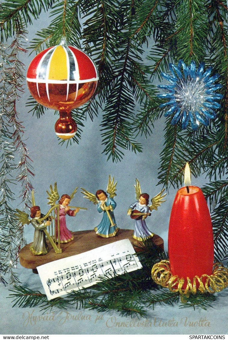 ANGELO Buon Anno Natale Vintage Cartolina CPSM #PAG900.A - Engel