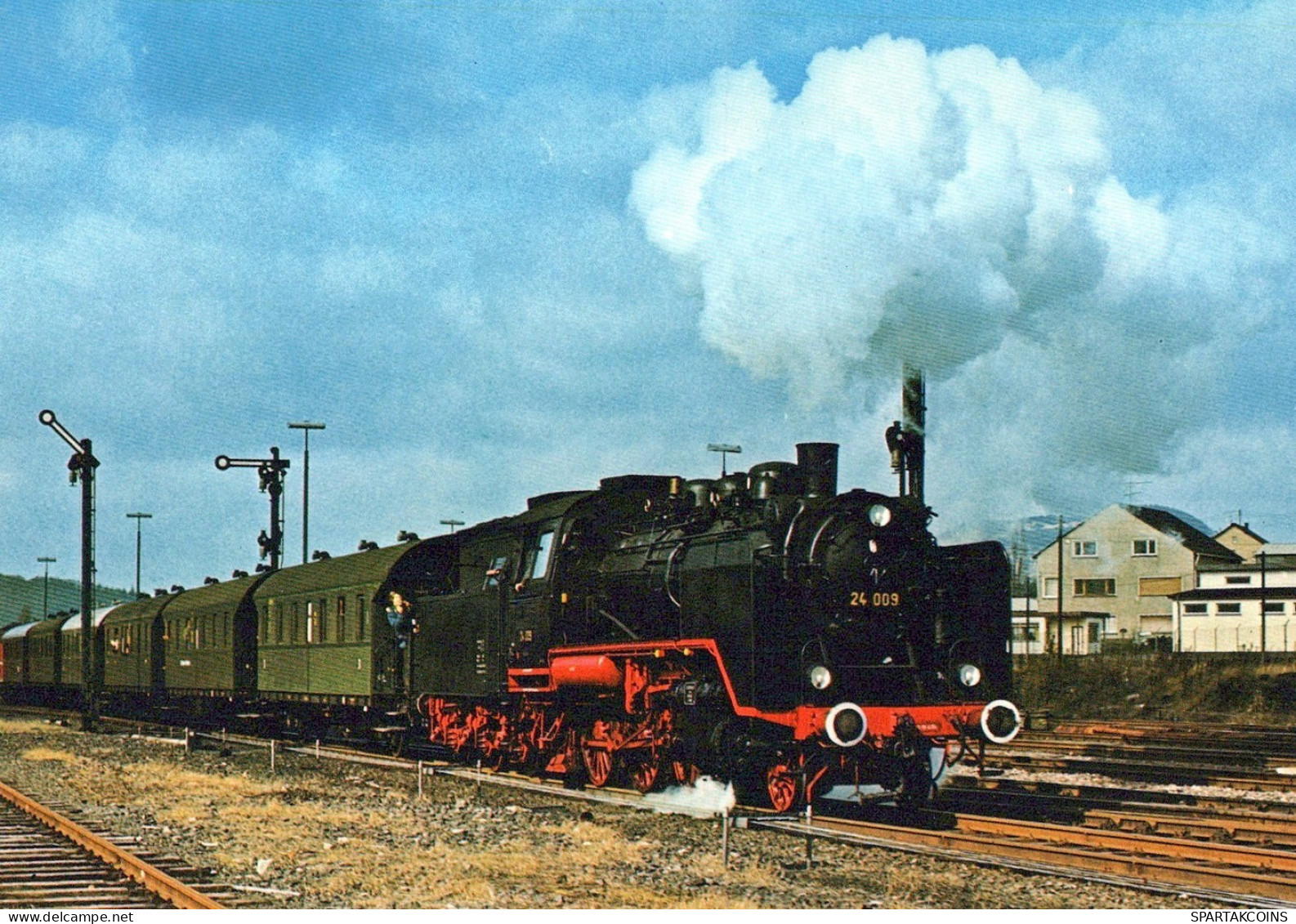 ZUG Schienenverkehr Eisenbahnen Vintage Ansichtskarte Postkarte CPSM #PAA989.A - Trains