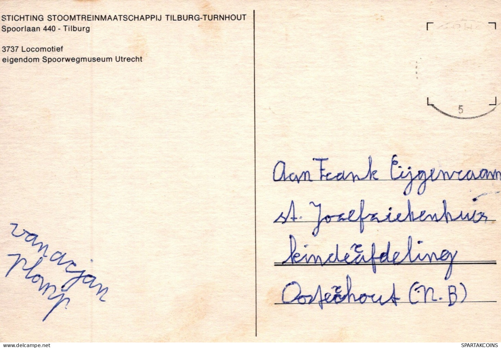 TREN TRANSPORTE Ferroviario Vintage Tarjeta Postal CPSM #PAA881.A - Trains