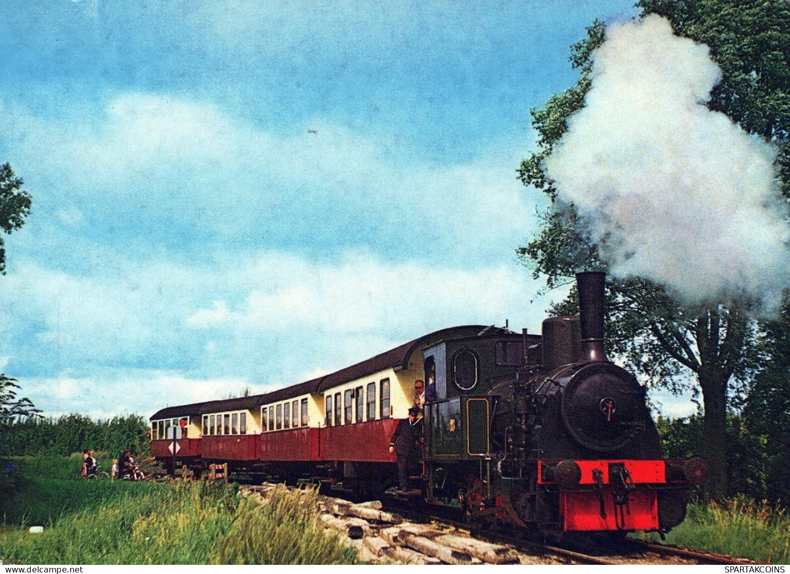 TREN TRANSPORTE Ferroviario Vintage Tarjeta Postal CPSMF #PAA841.A - Trains