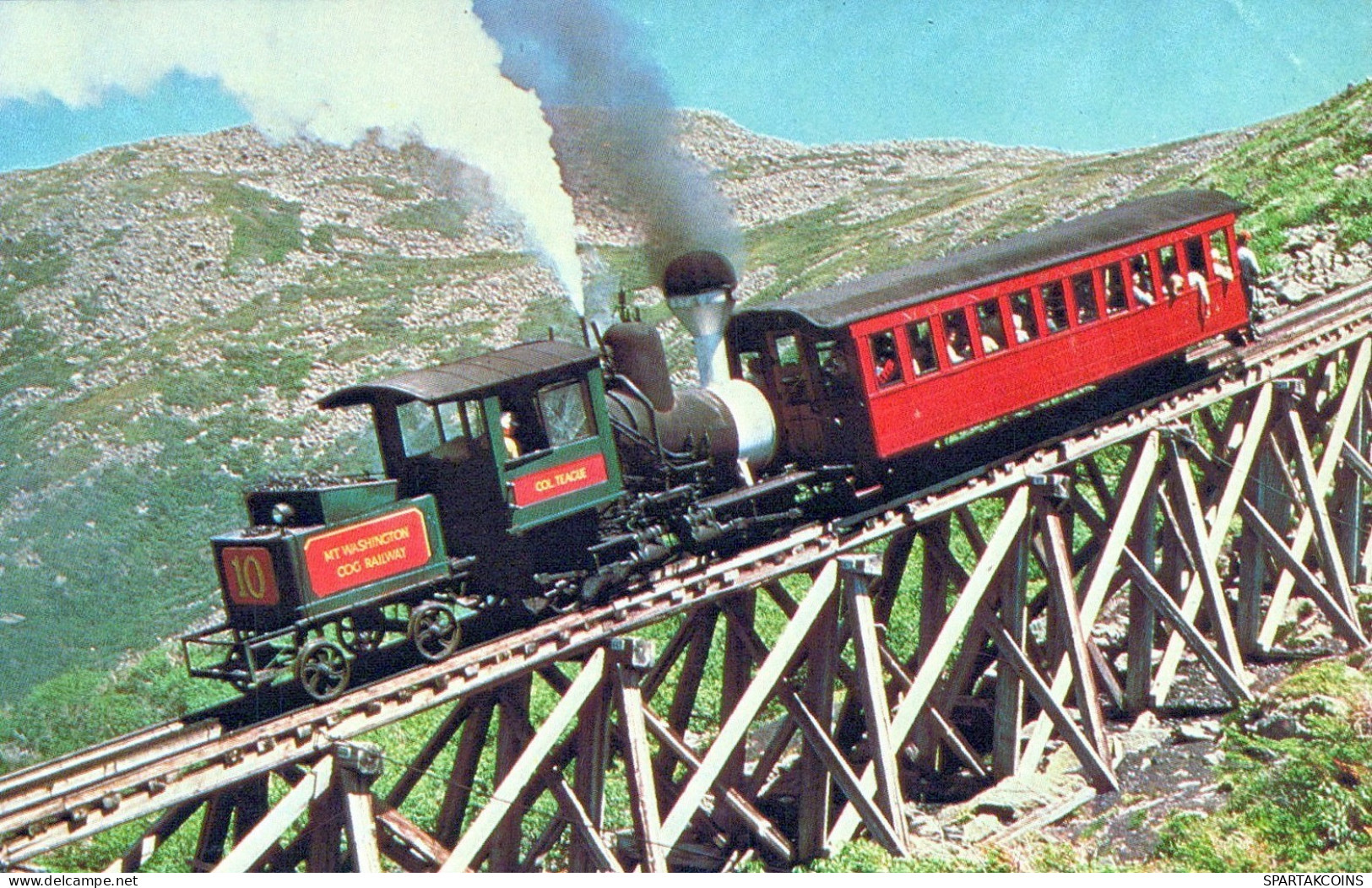 TREN TRANSPORTE Ferroviario Vintage Tarjeta Postal CPSMF #PAA598.A - Trains