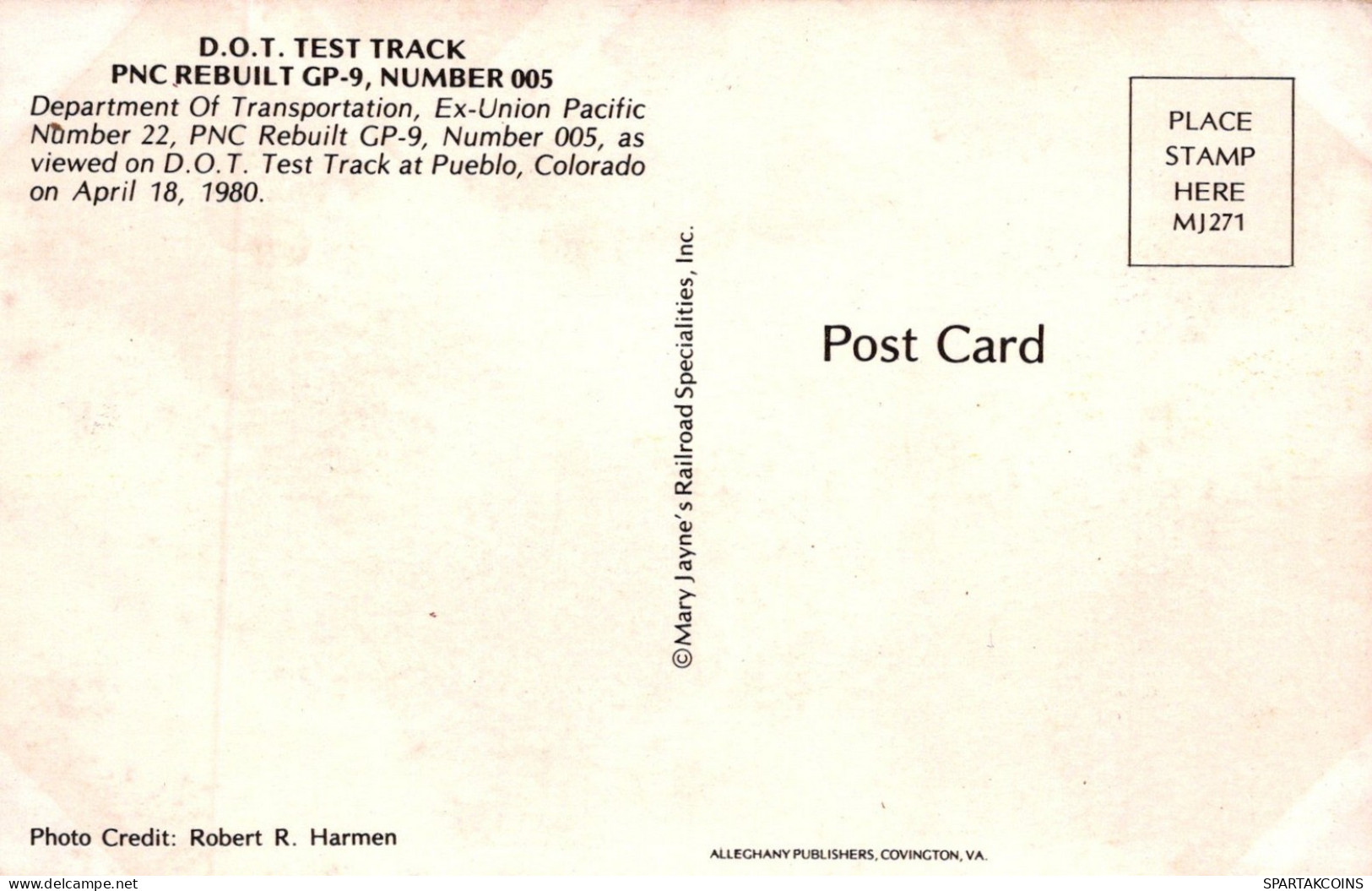 TREN TRANSPORTE Ferroviario Vintage Tarjeta Postal CPSMF #PAA543.A - Treinen