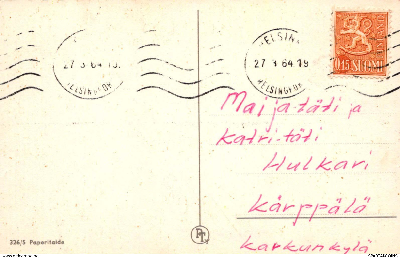 EASTER CHICKEN EGG Vintage Postcard CPA #PKE446.A - Pâques