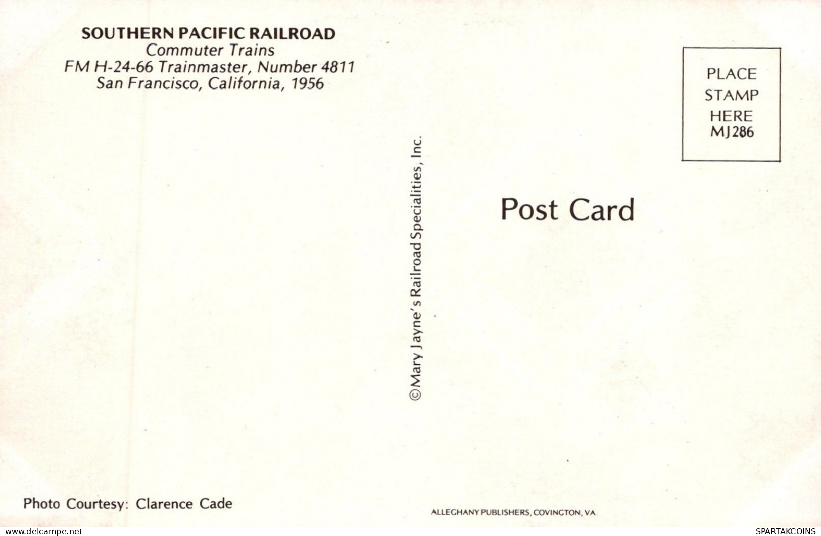 Transport FERROVIAIRE Vintage Carte Postale CPSMF #PAA469.A - Treni