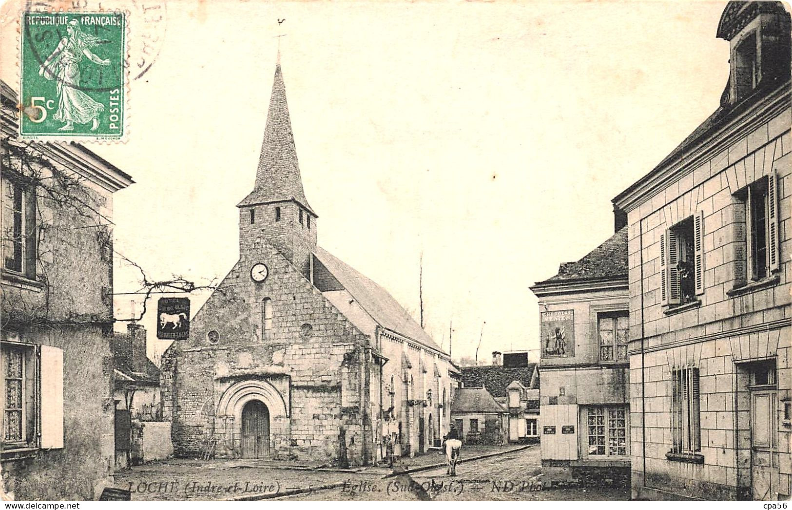 LOCHÉ Sur Indrois - Église - Rue - Sonstige & Ohne Zuordnung