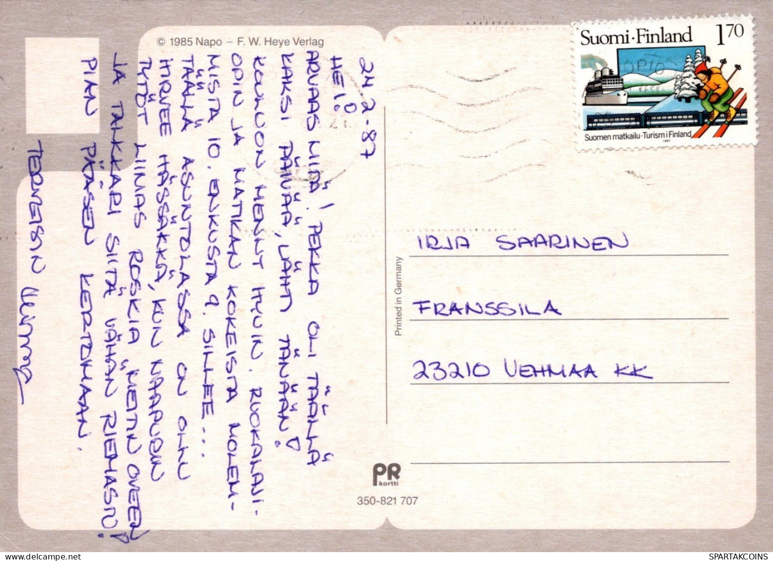 MONO Animales Vintage Tarjeta Postal CPSM #PAN998.A - Monos