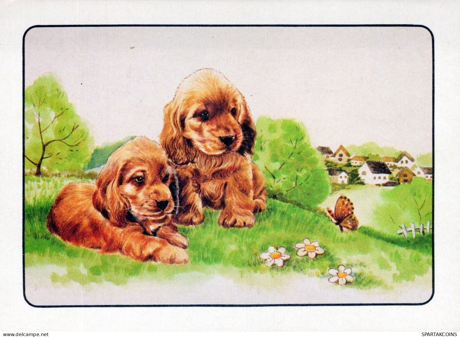 CANE Animale Vintage Cartolina CPSM #PAN544.A - Dogs
