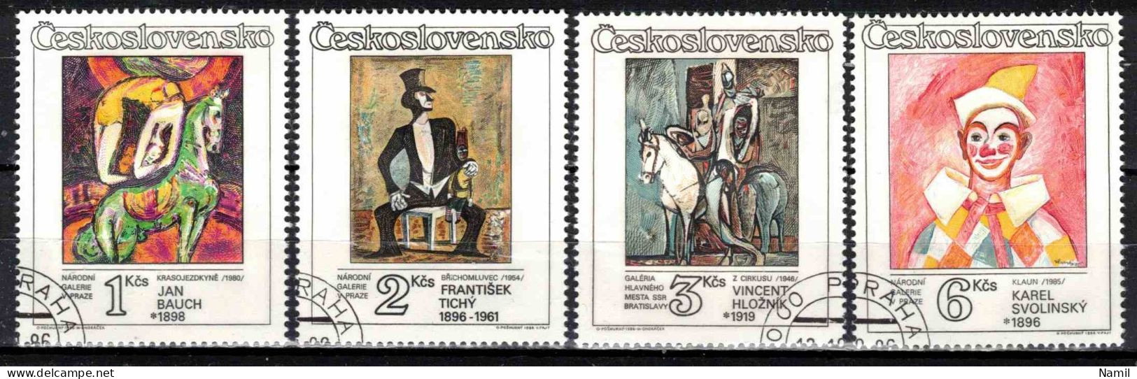 Tchécoslovaquie 1986 Mi 2885-8 (Yv 2697-2700), Obliteré - Used Stamps