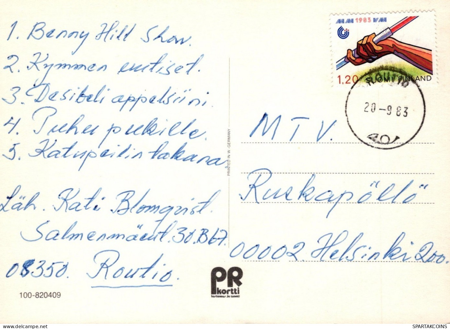 GATO GATITO Animales Vintage Tarjeta Postal CPSM #PAM537.A - Chats