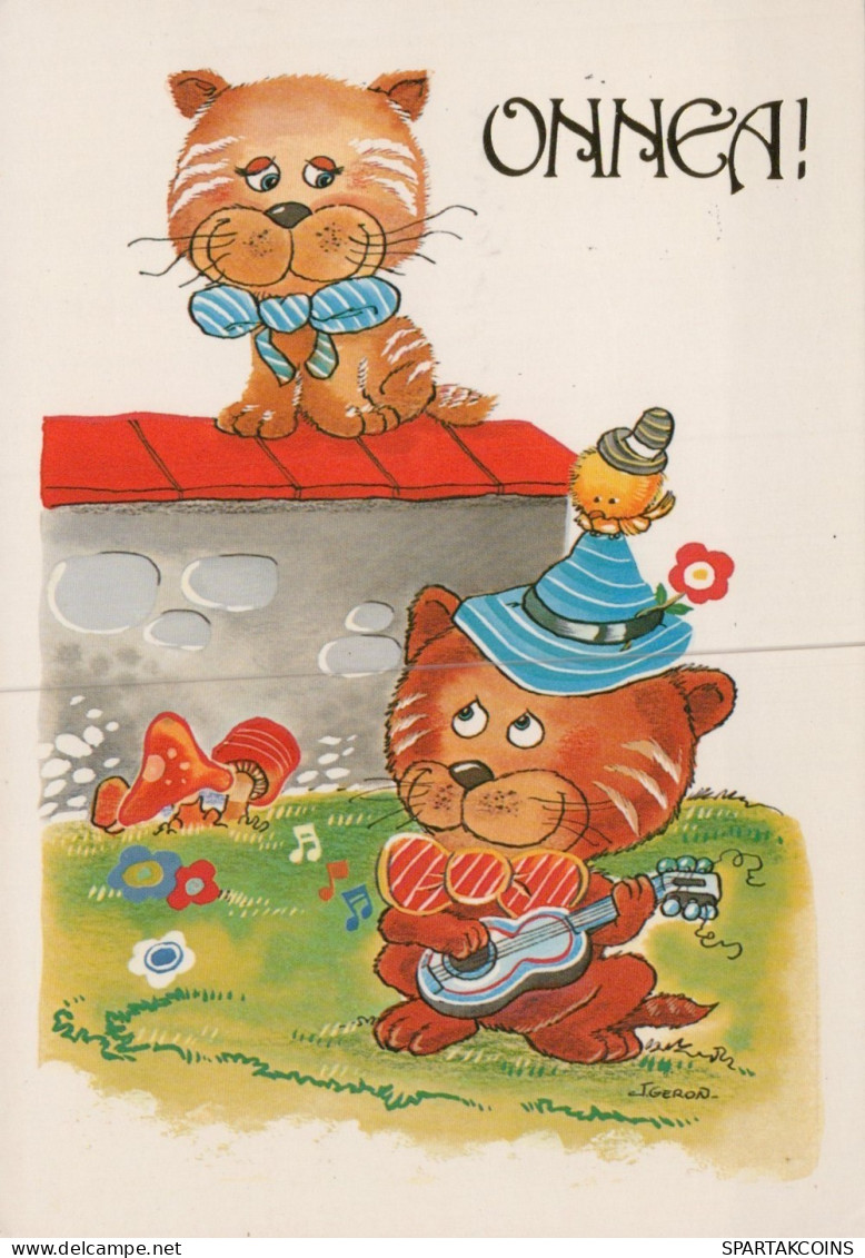 CAT KITTY Animals Vintage Postcard CPSM #PAM396.A - Cats