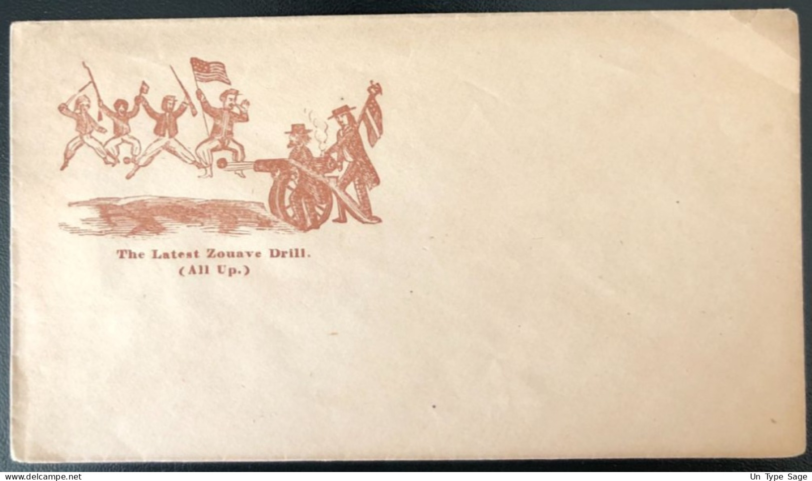 U.S.A, Civil War, Patriotic Cover - "The Latest Zouave Drill" - Unused - (C452) - Marcofilie