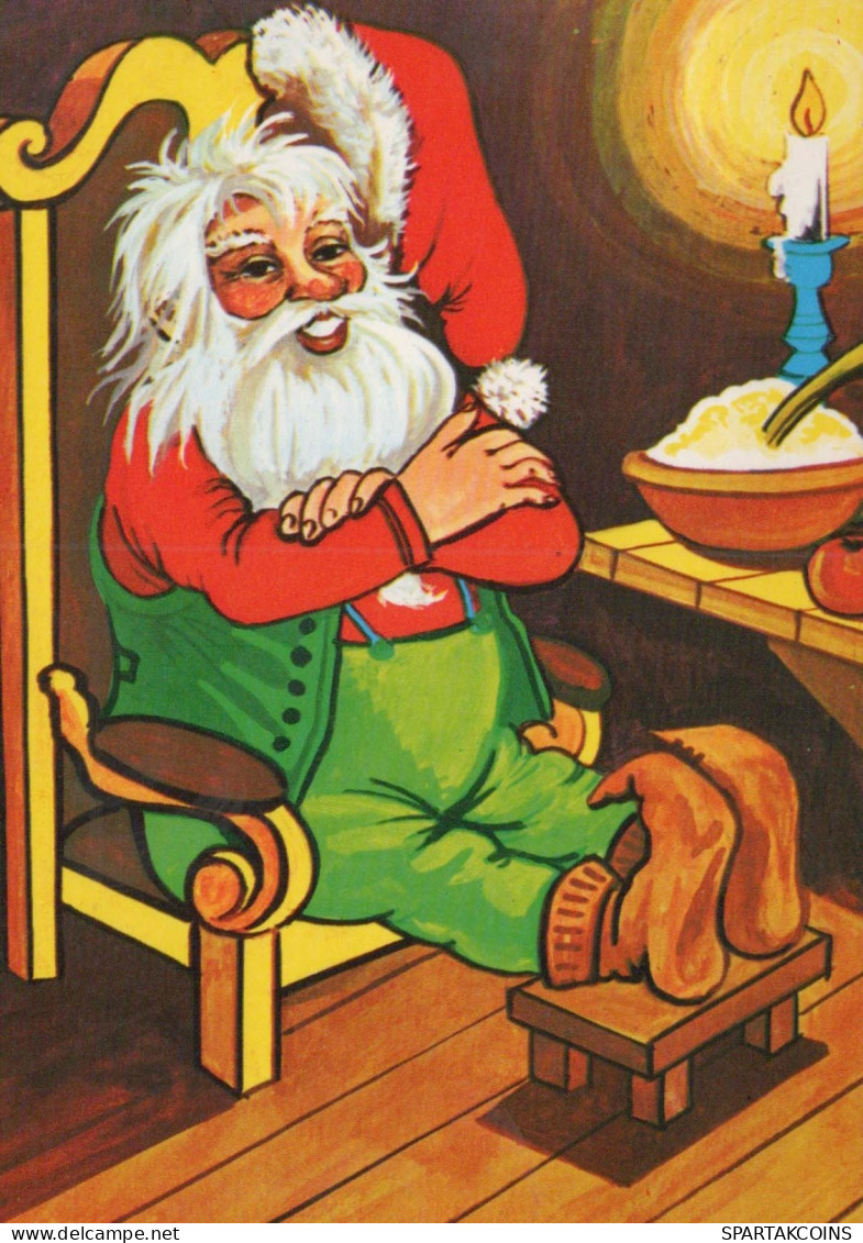 WEIHNACHTSMANN SANTA CLAUS Neujahr Weihnachten Vintage Ansichtskarte Postkarte CPSM #PBL207.A - Santa Claus