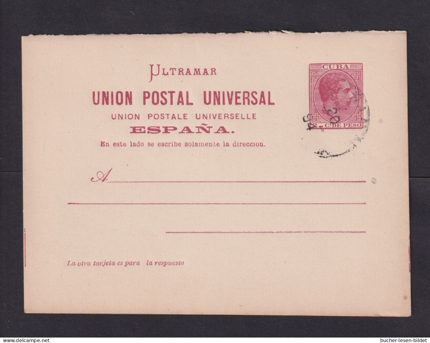 1894 - 2 C. Ganzsache - Gestempelt - Cuba (1874-1898)