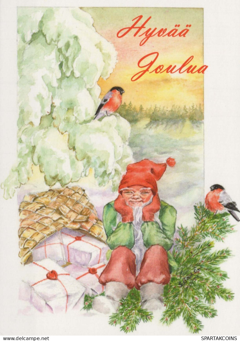 PÈRE NOËL Bonne Année Noël Vintage Carte Postale CPSM #PBL066.A - Santa Claus