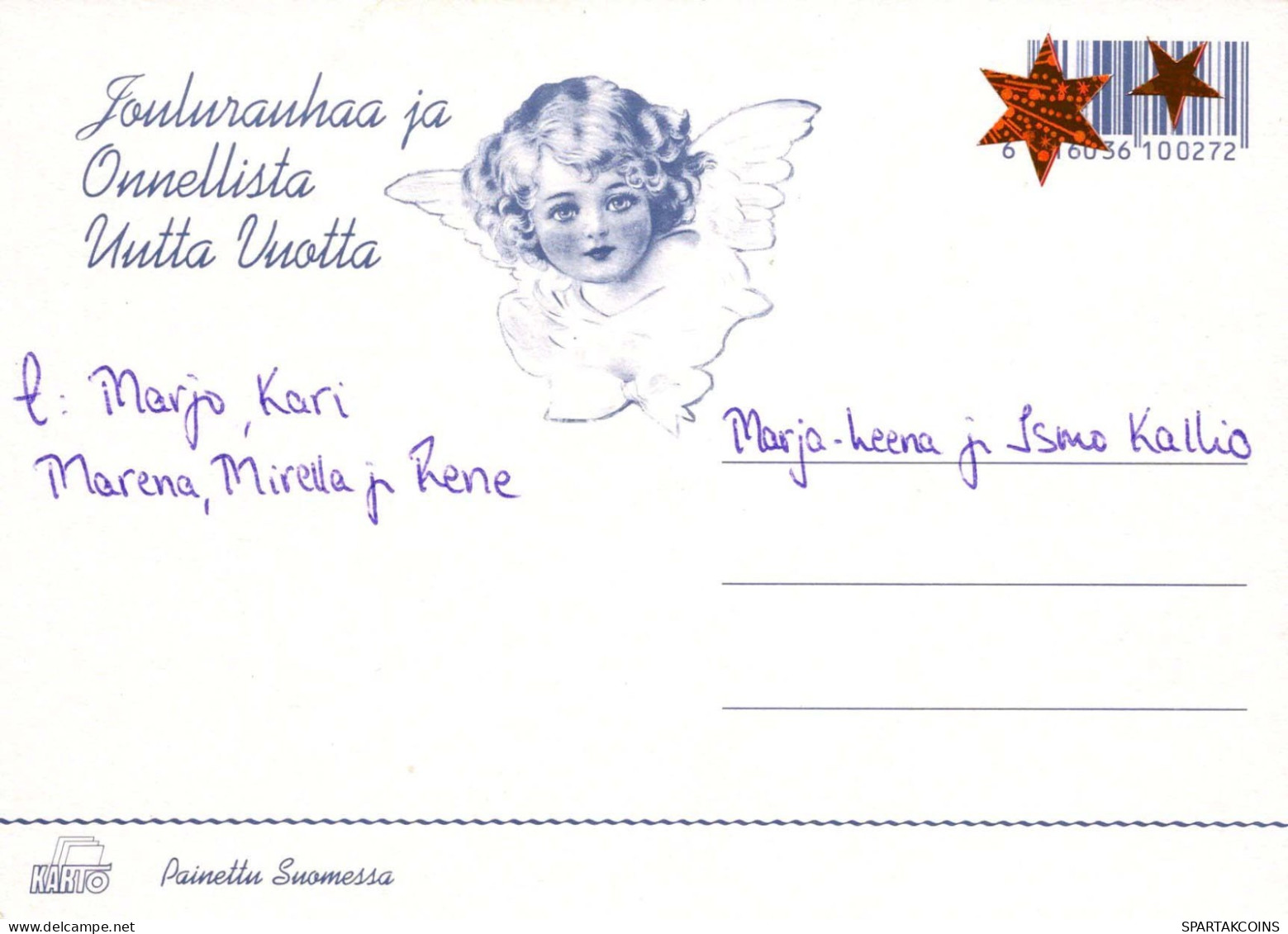 Vierge Marie Madone Bébé JÉSUS Noël Religion Vintage Carte Postale CPSM #PBB925.A - Vergine Maria E Madonne