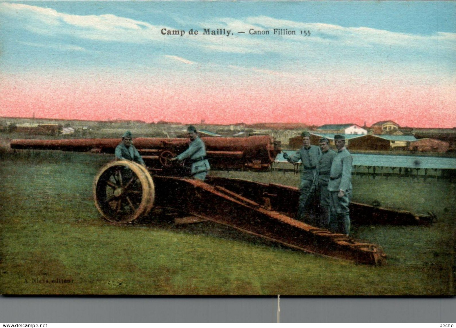 N°1440  W -cpa Camp De Mailly -canon Fillion- - Matériel