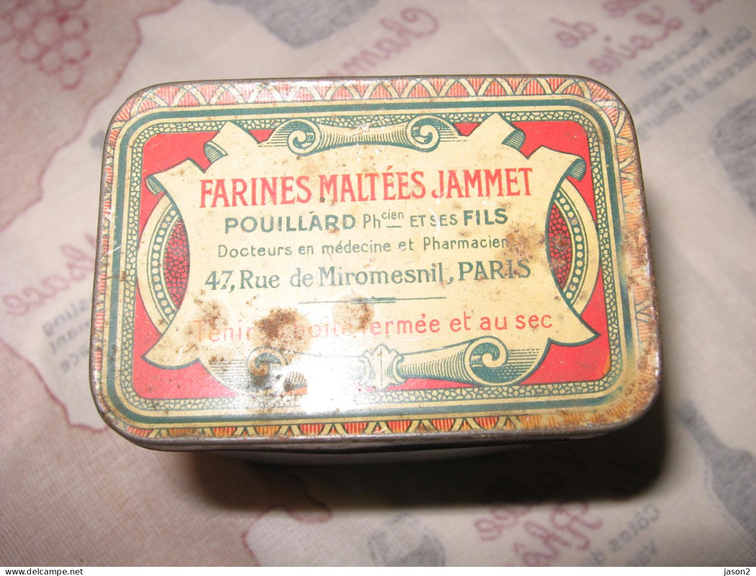 ANCIENNE BOITE MEDICAL - JAMMET PARIS - "ORGEOSE" - Boxes