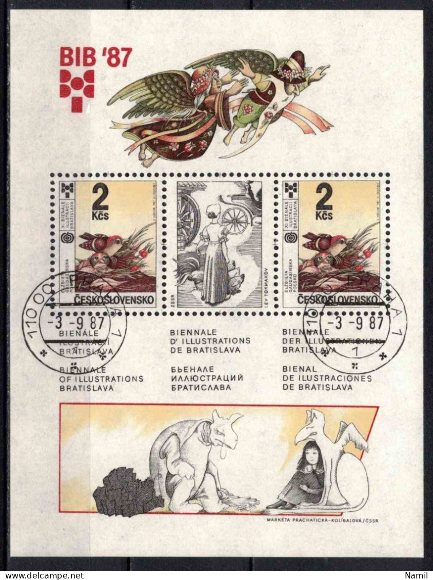 Tchécoslovaquie 1987 Mi 2923 - Bl.72 (Yv BF 76), Obliteré - Used Stamps