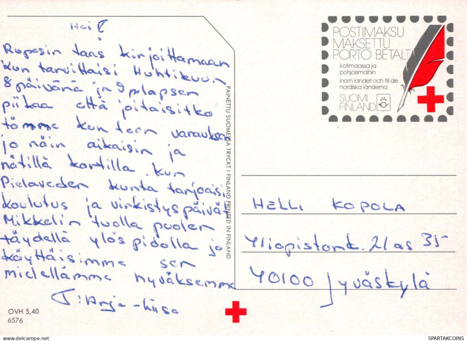 GATO GATITO Animales Vintage Tarjeta Postal CPSM #PBQ984.A - Chats