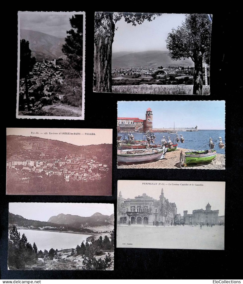 Cp, 66, Pyrénées Orientales, Palalda, Lac De Bouillouze, Perpignan, Collioure, Enveigt, .... LOT DE 26 CARTES POSTALES - 5 - 99 Cartes