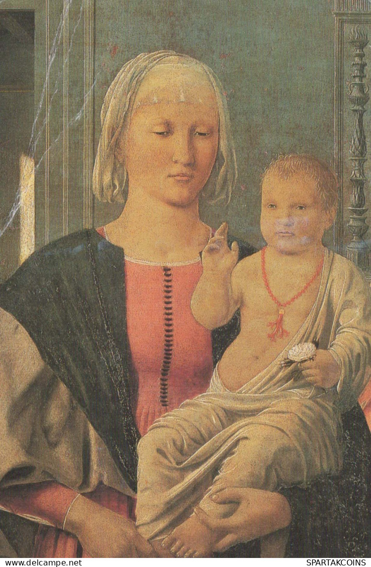 Vergine Maria Madonna Gesù Bambino Religione Vintage Cartolina CPSM #PBQ170.A - Virgen Maria Y Las Madonnas