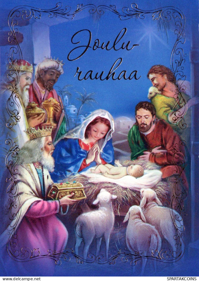 Jungfrau Maria Madonna Jesuskind Religion Vintage Ansichtskarte Postkarte CPSM #PBQ082.A - Vergine Maria E Madonne