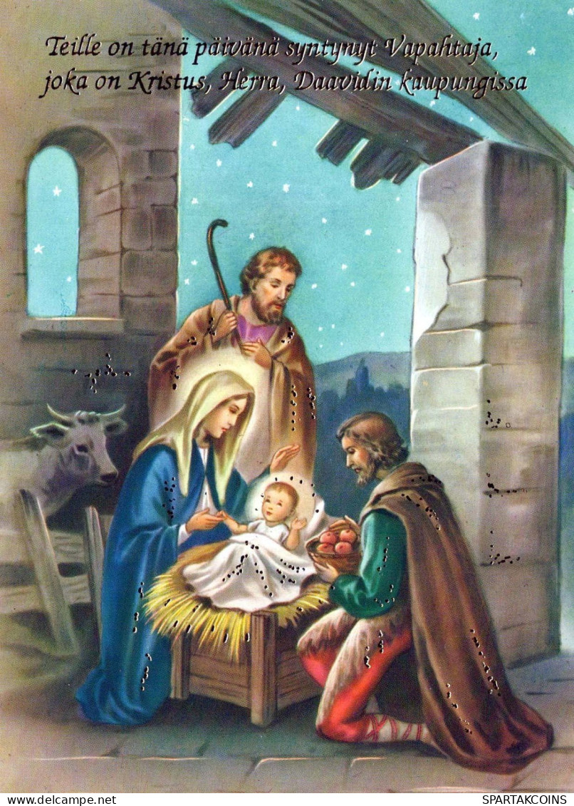 Vergine Maria Madonna Gesù Bambino Religione Vintage Cartolina CPSM #PBQ010.A - Vergine Maria E Madonne