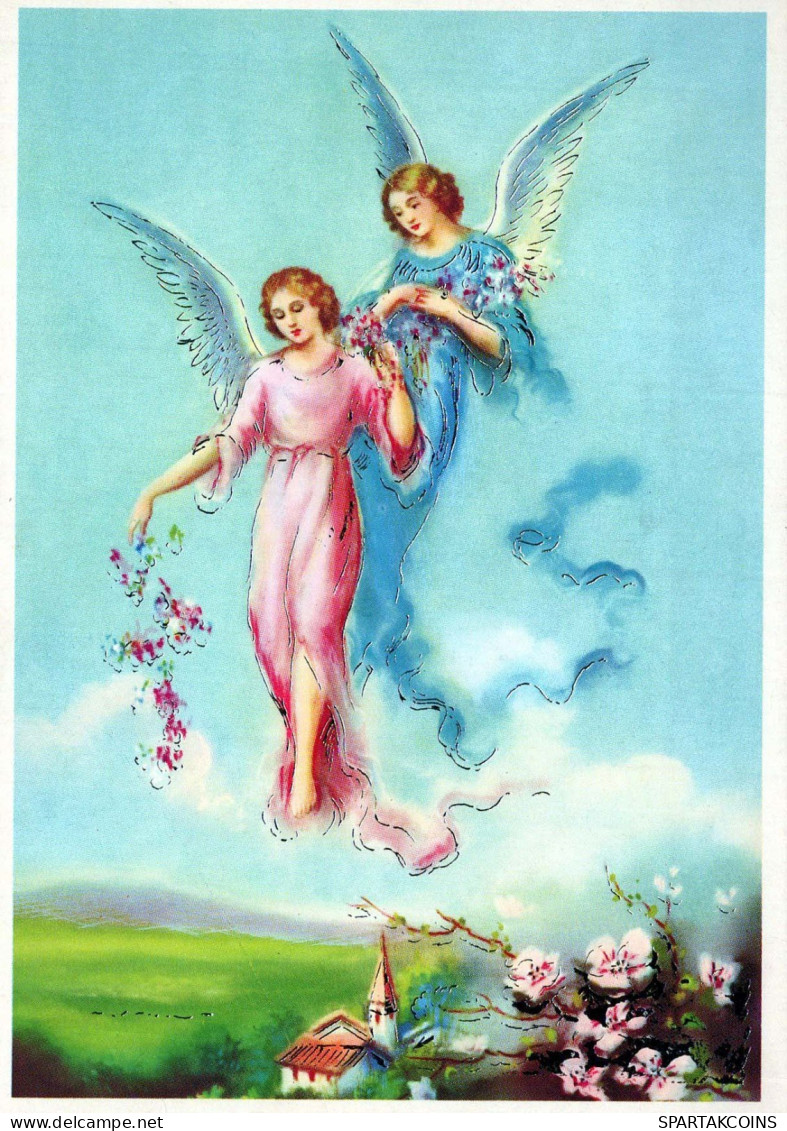 ANGE Noël Vintage Carte Postale CPSM #PBP555.A - Anges