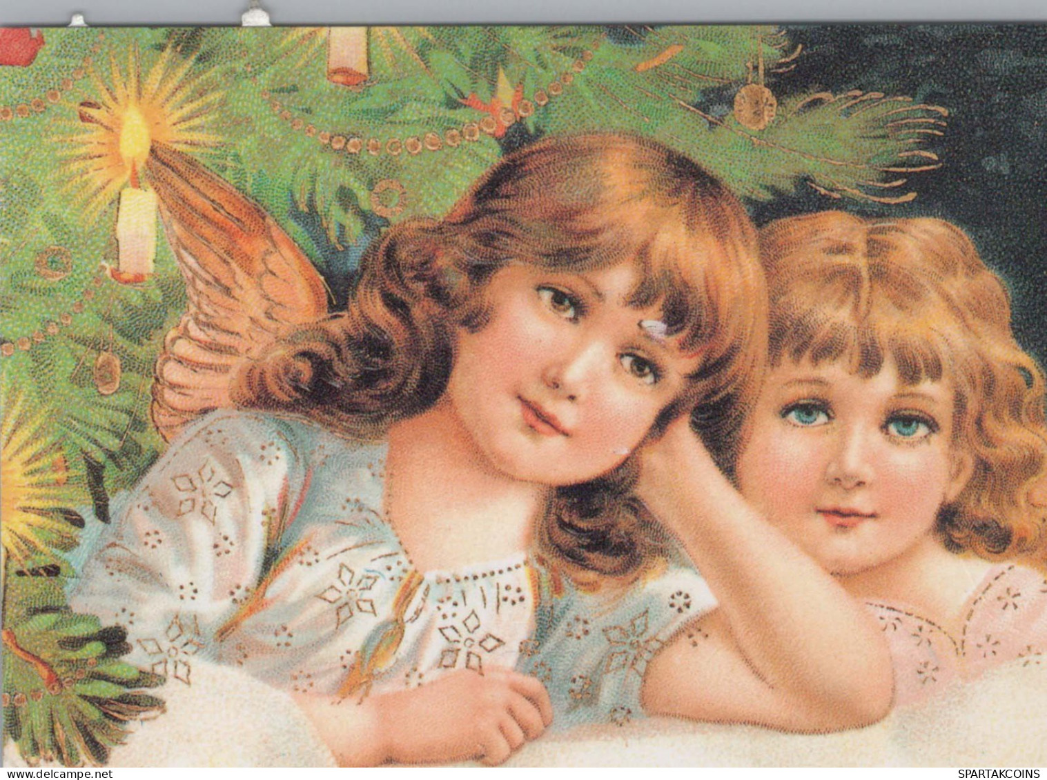 ANGELO Natale Vintage Cartolina CPSM #PBP529.A - Angeli
