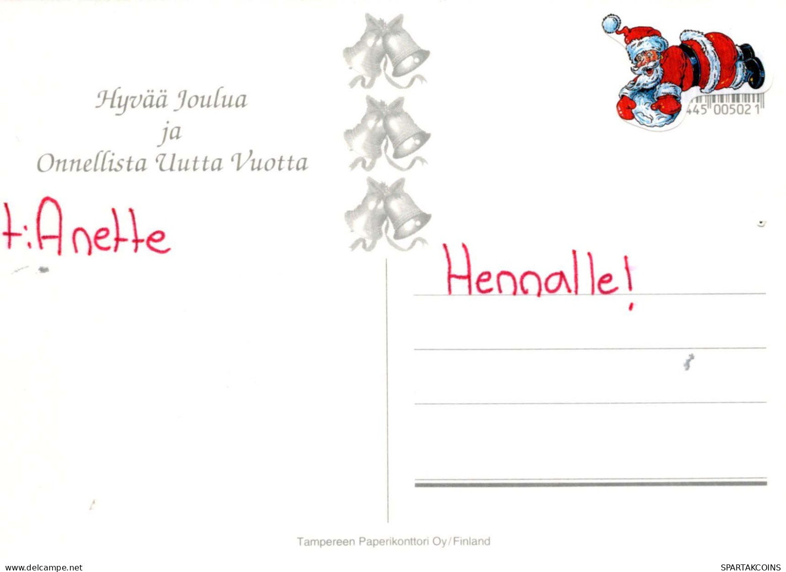 ÁNGEL Navidad Vintage Tarjeta Postal CPSM #PBP603.A - Angeli