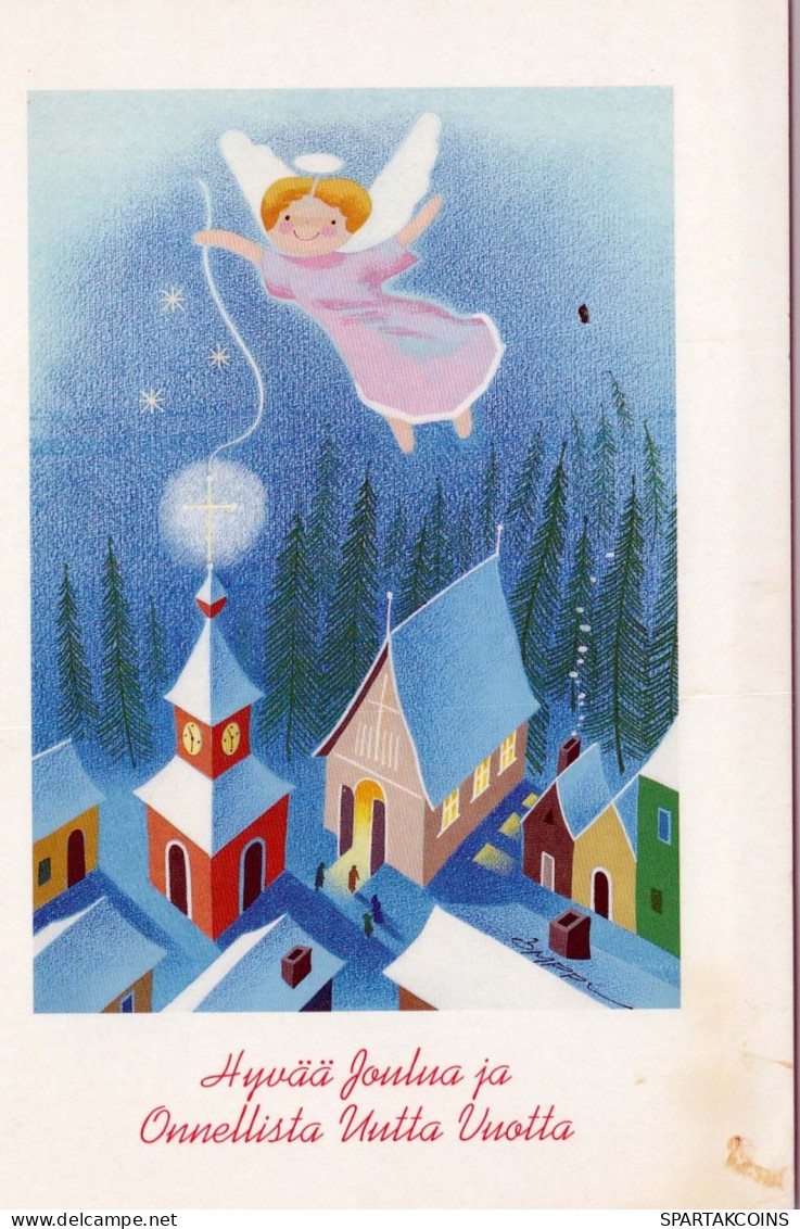 ANGELO Natale Vintage Cartolina CPSM #PBP469.A - Angels