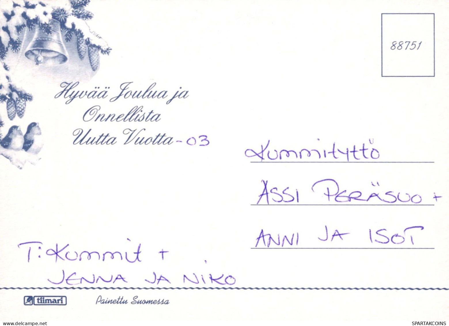 ANGE Noël Bébé JÉSUS Vintage Carte Postale CPSM #PBP375.A - Anges