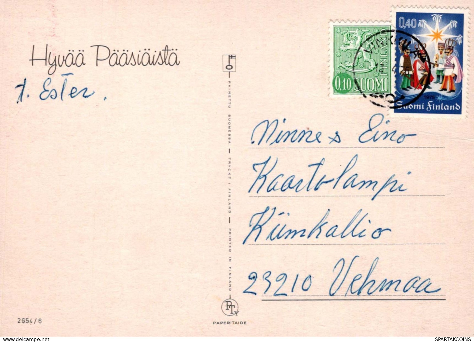 PÂQUES POULET ŒUF Vintage Carte Postale CPSM #PBP005.A - Ostern