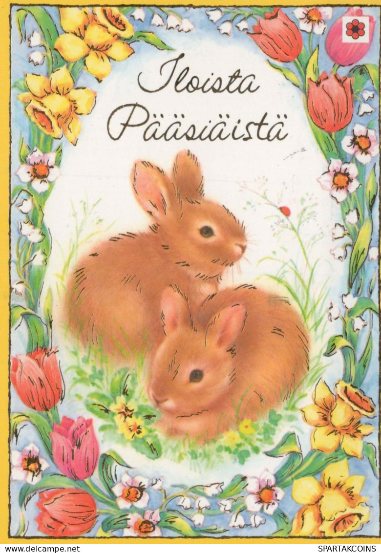 PÂQUES LAPIN Vintage Carte Postale CPSM #PBO534.A - Easter