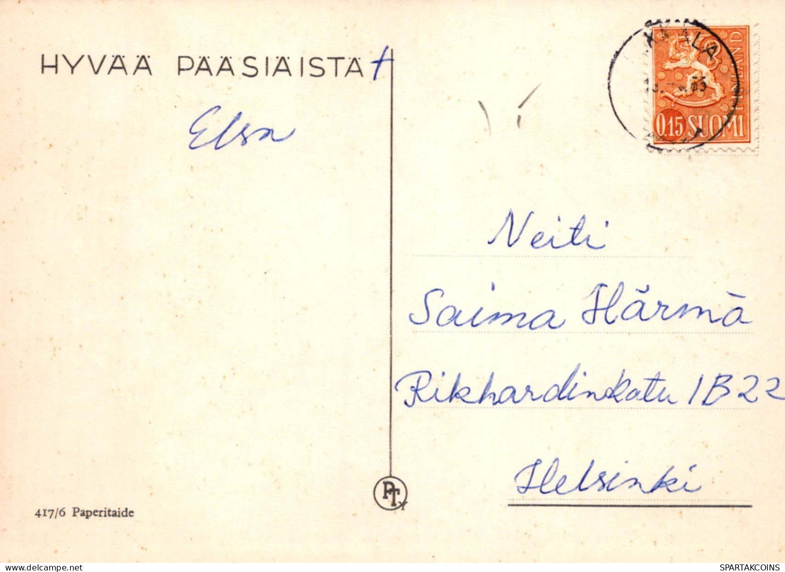 PÂQUES LAPIN ŒUF Vintage Carte Postale CPSM #PBO509.A - Pâques