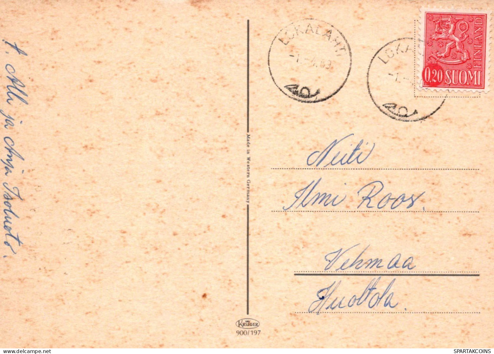 PÂQUES POULET ŒUF Vintage Carte Postale CPSM #PBO724.A - Pâques