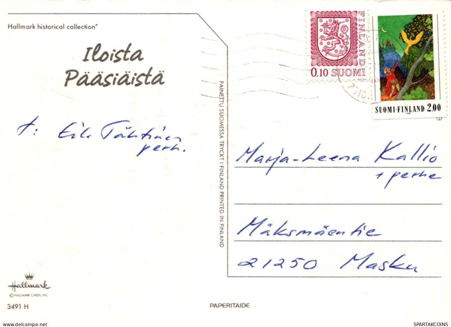 PASCUA NIÑOS Vintage Tarjeta Postal CPSM #PBO322.A - Easter