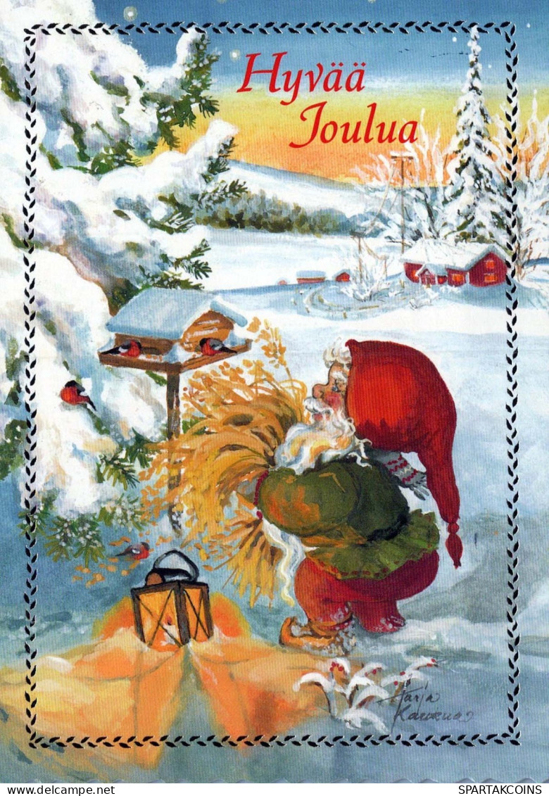 WEIHNACHTSMANN SANTA CLAUS Neujahr Weihnachten GNOME Vintage Ansichtskarte Postkarte CPSM #PBL757.A - Santa Claus