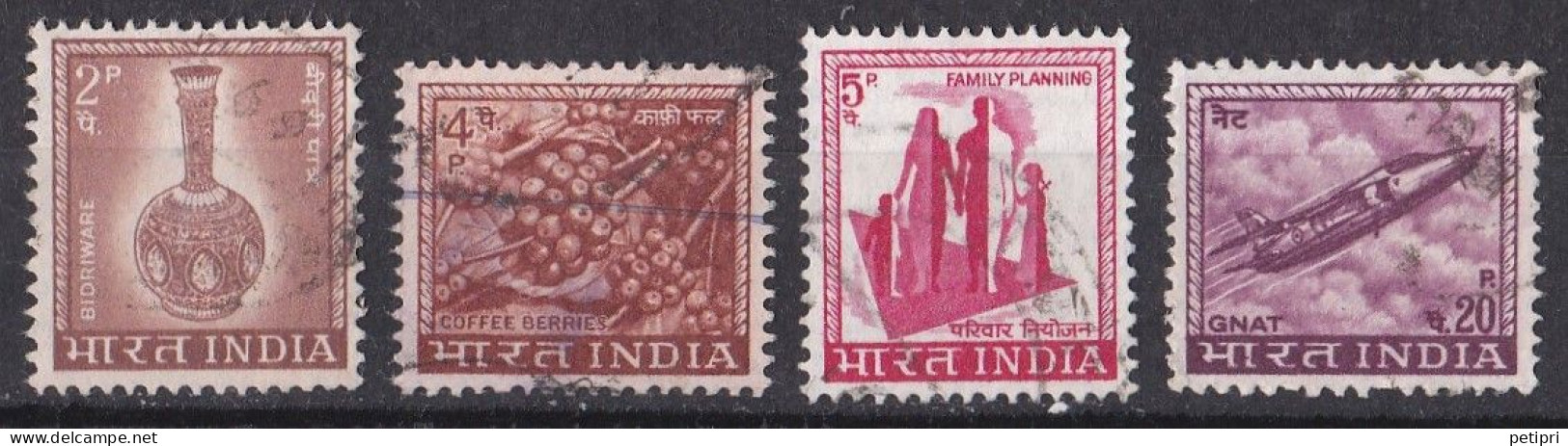 Inde  - 1960  1969 -   Y&T  N °  222   223   224  Et  226  Oblitérés - Usados