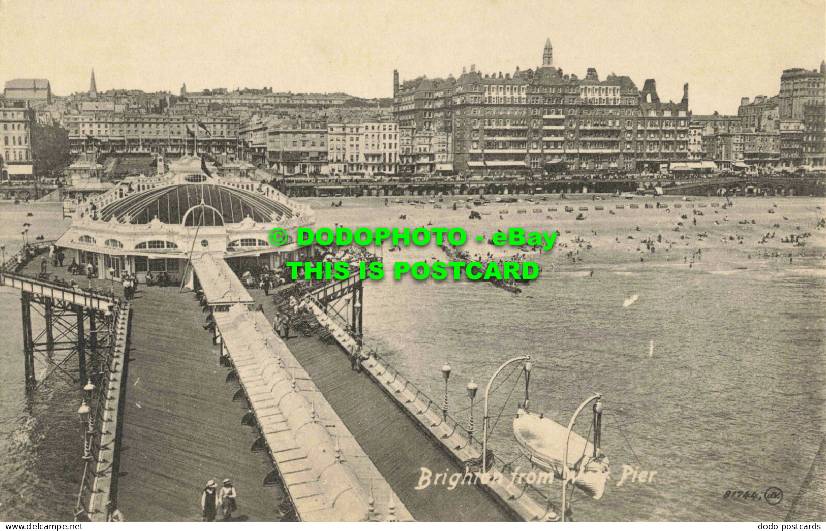 R561926 Brighton From West Pier. Valentine Series. Picture - Monde