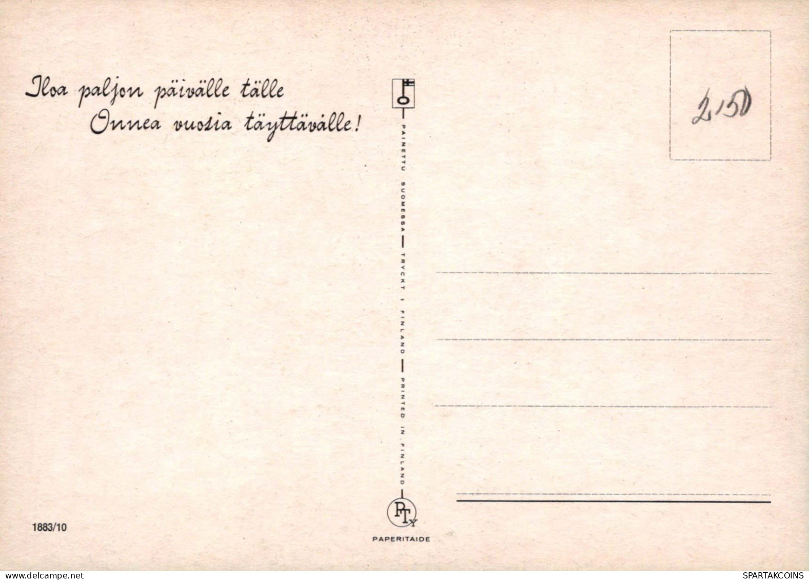 ALLES GUTE ZUM GEBURTSTAG 10 Jährige JUNGE KINDER Vintage Ansichtskarte Postkarte CPSM Unposted #PBU026.A - Geburtstag