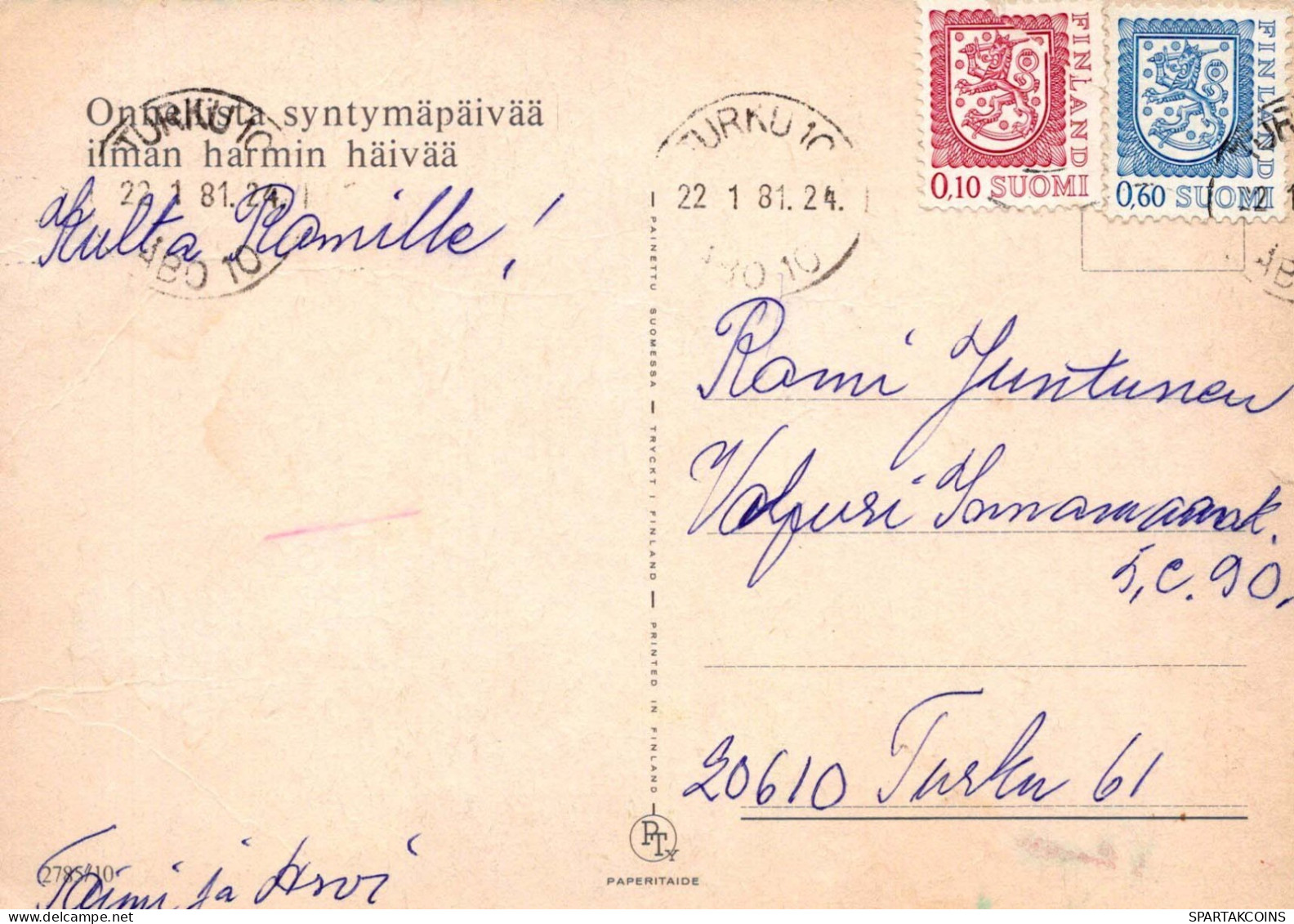 JOYEUX ANNIVERSAIRE 3 Ans GARÇON ENFANTS Vintage Postal CPSM #PBT889.A - Birthday