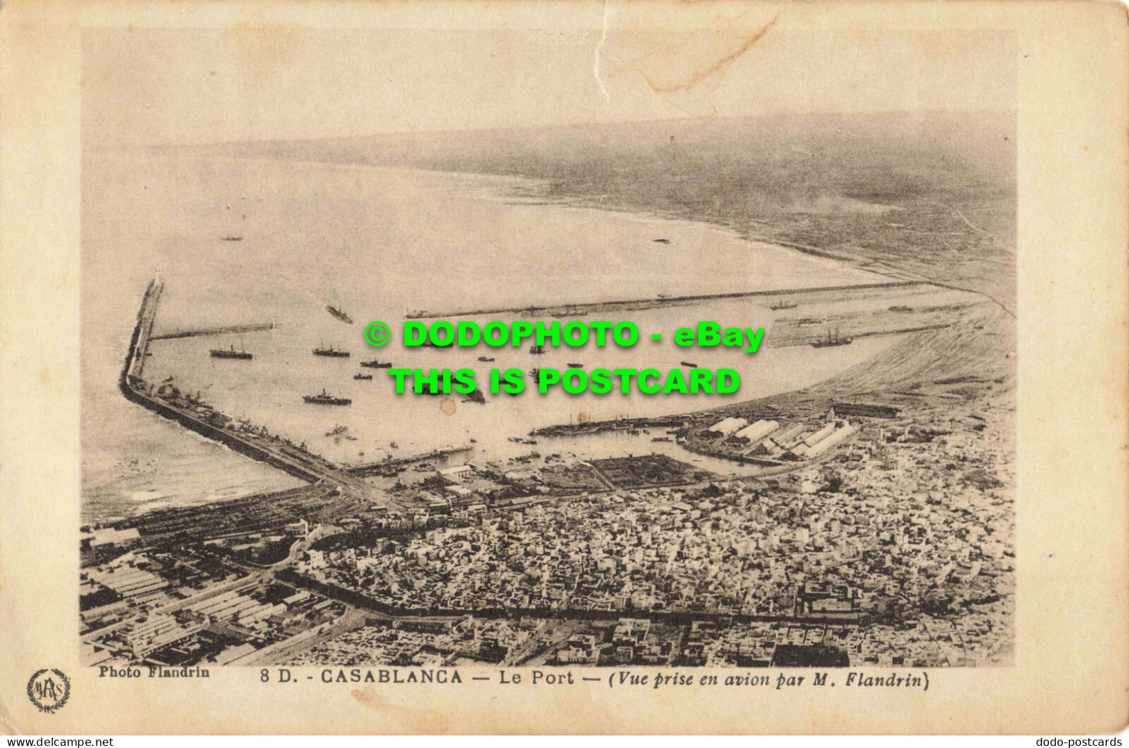 R561609 Casablanca. Le Port. Vue Prise En Avion Par M. Flandrin - Monde