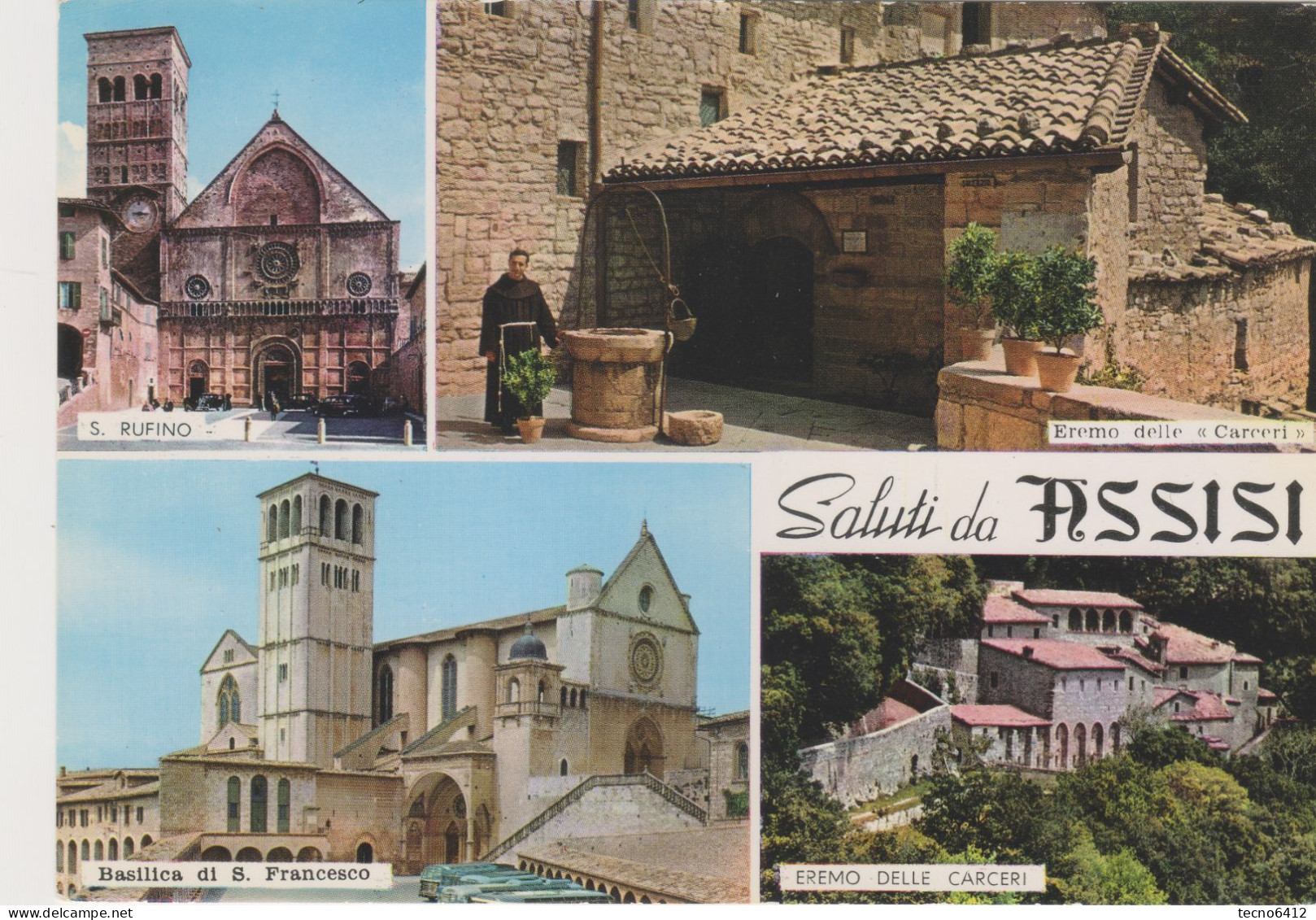 Assisi(perugia) - Saluti Con Vedutine - Non Viaggiata - Perugia