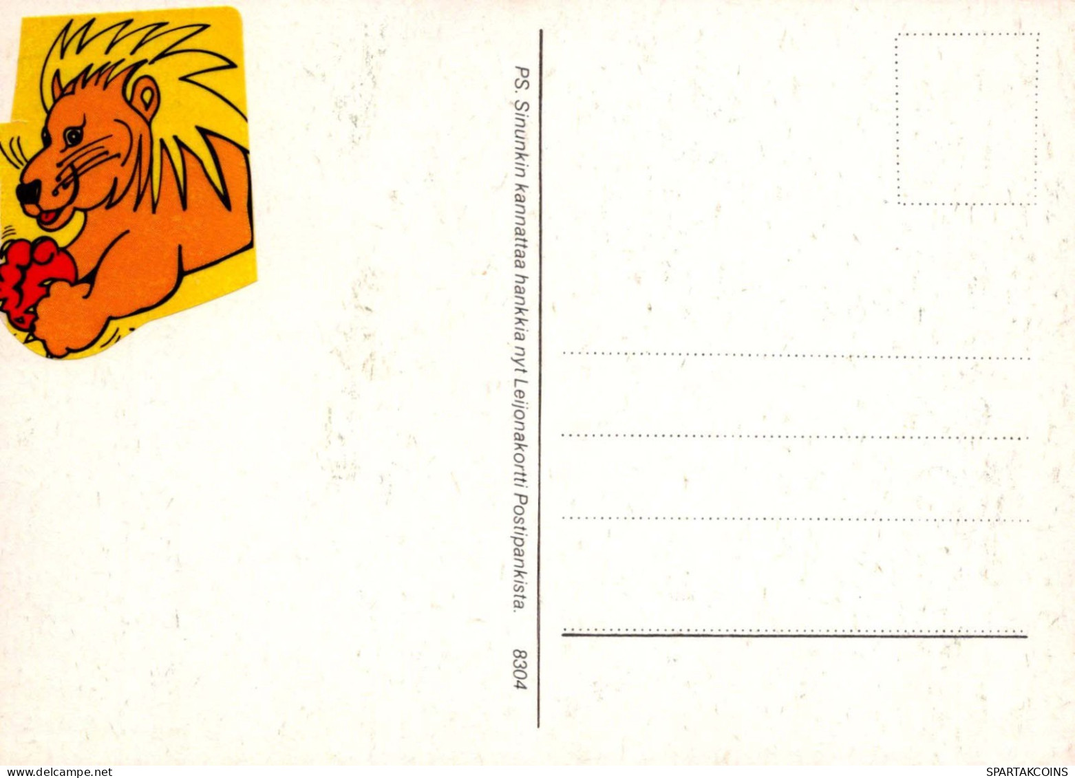 LEÓN Animales Vintage Tarjeta Postal CPSM #PBS061.A - Leeuwen