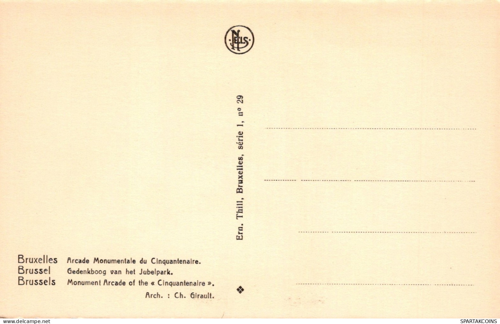 BELGIEN BRÜSSEL Postkarte CPA #PAD805.A - Brussel (Stad)