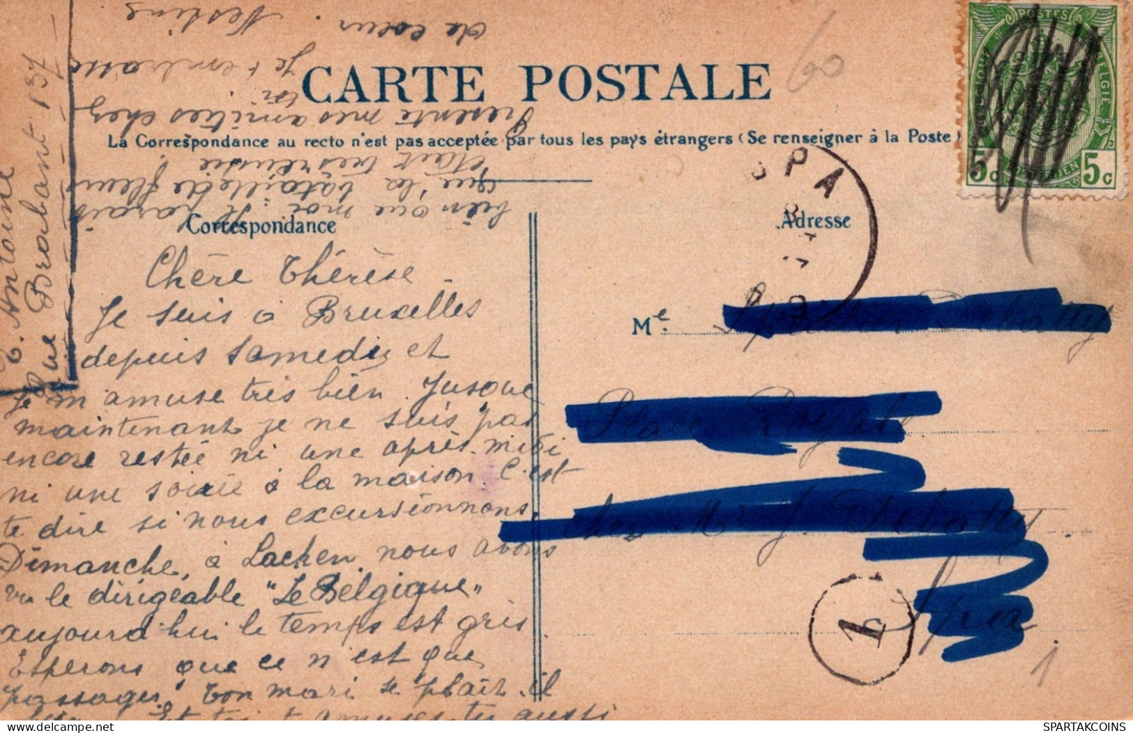 BELGIQUE BRUXELLES Carte Postale CPA #PAD689.A - Brüssel (Stadt)