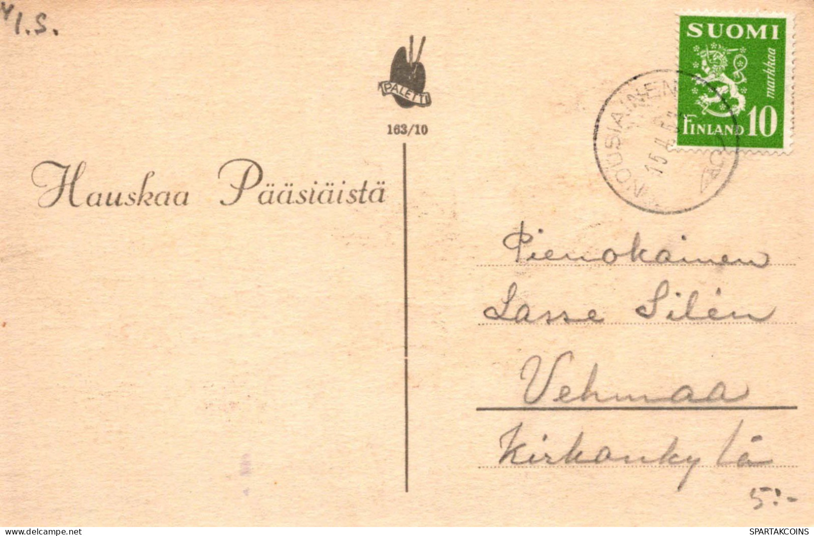 PASCUA NIÑOS HUEVO Vintage Tarjeta Postal CPA #PKE217.A - Easter