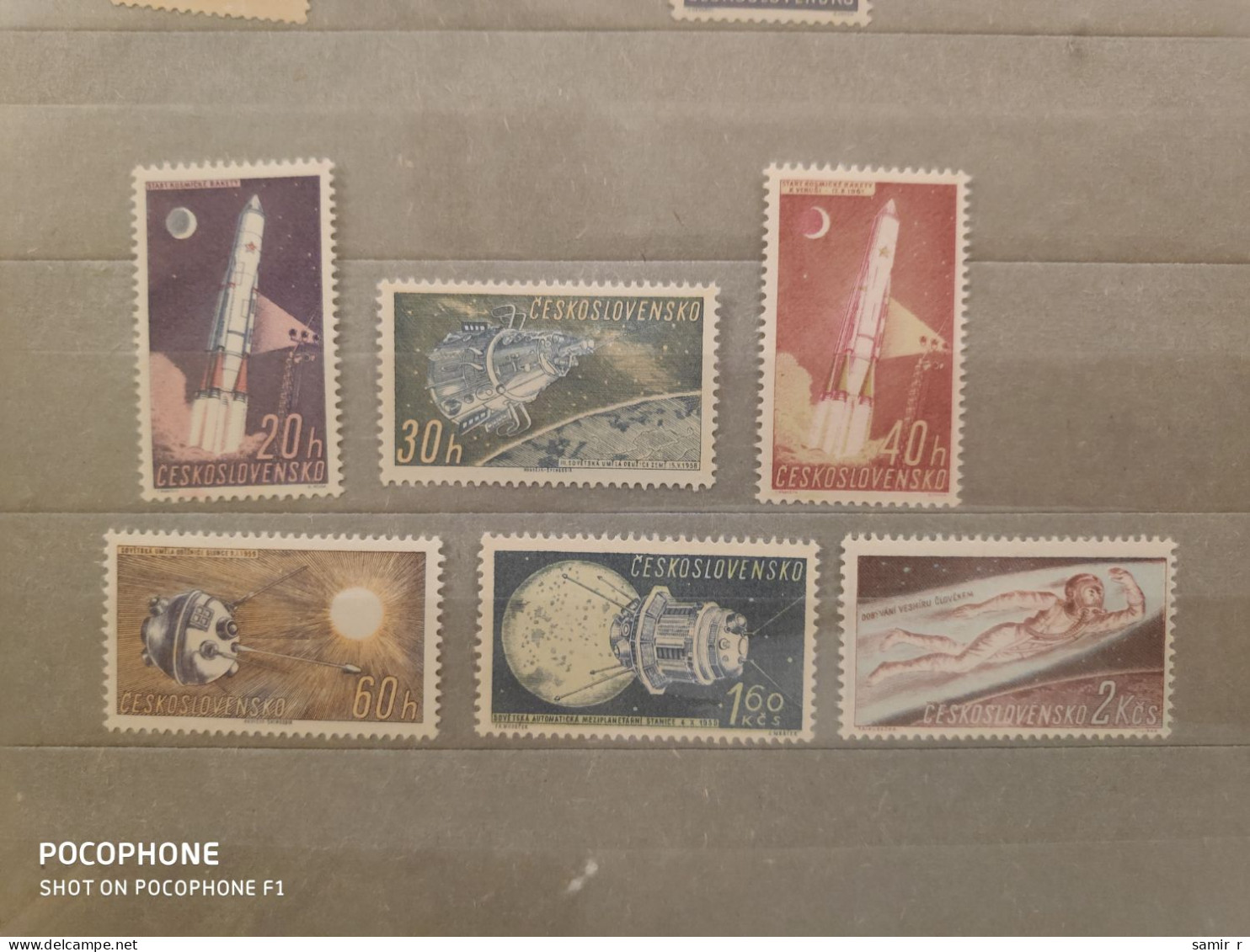 1961	Czechoslovakia	Space (F92) - Unused Stamps